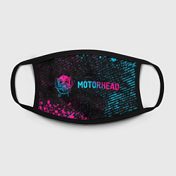 Маска для лица Motorhead - neon gradient: надпись и символ, цвет: 3D-принт — фото 2