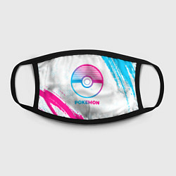 Маска для лица Pokemon neon gradient style, цвет: 3D-принт — фото 2