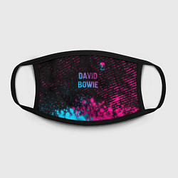 Маска для лица David Bowie - neon gradient посередине, цвет: 3D-принт — фото 2