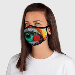 Маска с клапаном Eyes swag, цвет: 3D-красный