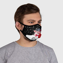 Маска с клапаном Мистер Поросенок, цвет: 3D-красный — фото 2