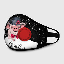 Маска с клапаном Мистер Поросенок, цвет: 3D-красный — фото 2