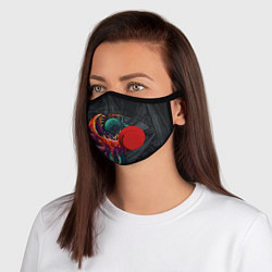 Маска с клапаном CS:GO Hyper Beast Original, цвет: 3D-красный