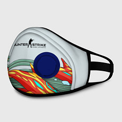Маска с клапаном CS:GO Aquamarine Revenge, цвет: 3D-синий — фото 2