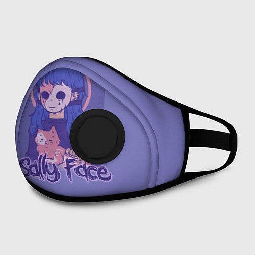 Маска с клапаном Sally Face: Violet Halo / 3D-Черный – фото 2