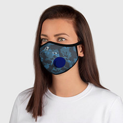 Маска с клапаном Team Liquid - Jersey pro 2019, цвет: 3D-синий