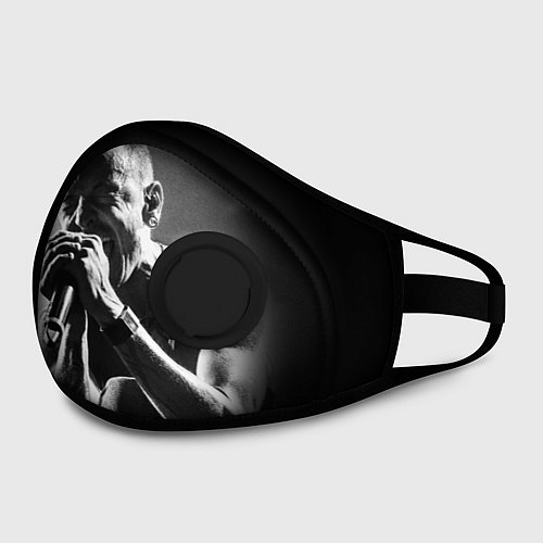Маска с клапаном Chester Bennington Linkin Park / 3D-Черный – фото 2