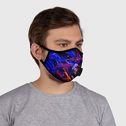 Маска с клапаном CS GO hyper beast IMBAskin, цвет: 3D-черный — фото 2