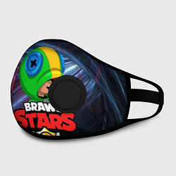 Маска с клапаном Brawl Stars - Leon, цвет: 3D-черный — фото 2