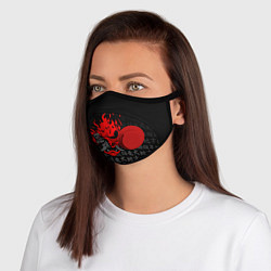 Маска с клапаном CYBERPUNK 2077 KEANU REEVES, цвет: 3D-красный