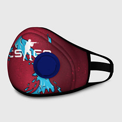 Маска с клапаном Дух воды, цвет: 3D-синий — фото 2