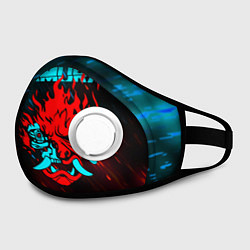 Маска с клапаном CYBERPUNK 2077 SAMURAI, цвет: 3D-белый — фото 2