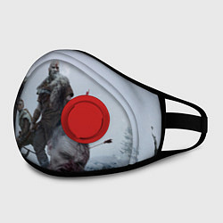 Маска с клапаном God of War, цвет: 3D-красный — фото 2