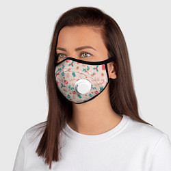 Маска с клапаном Christmas Background, цвет: 3D-белый