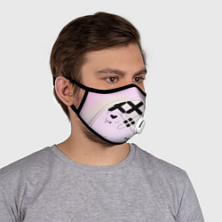 Маска с клапаном Printstream style Поток информации Белизна 0 1,Чер, цвет: 3D-белый — фото 2