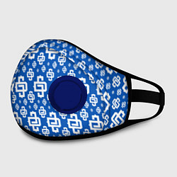 Маска с клапаном Blue Pattern Dope Camo Dope Street Market, цвет: 3D-синий — фото 2