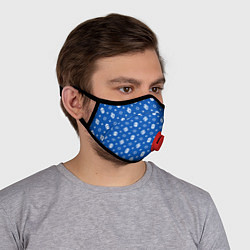 Маска с клапаном Узор Blue Dope Ski Mask Camo Dope Street Market, цвет: 3D-красный — фото 2