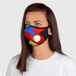 Маска с клапаном Вечная Россия, цвет: 3D-белый