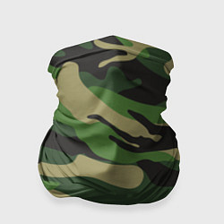 Бандана-труба Камуфляж: хаки/зеленый, цвет: 3D-принт