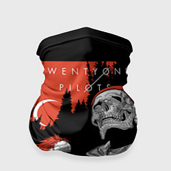 Бандана-труба Twenty one pilots: Skulls, цвет: 3D-принт