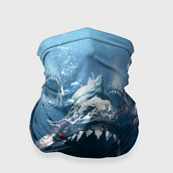 Бандана-труба Голодные пираньи, цвет: 3D-принт
