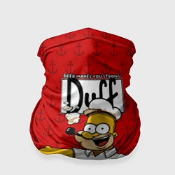 Бандана-труба Duff Beer, цвет: 3D-принт