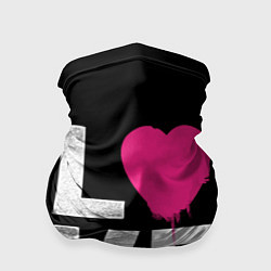 Бандана-труба Love Heart, цвет: 3D-принт