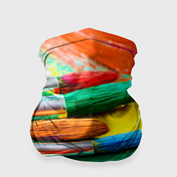Бандана-труба Кисти и краски, цвет: 3D-принт