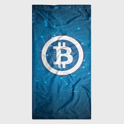 Бандана-труба Bitcoin Blue, цвет: 3D-принт — фото 2