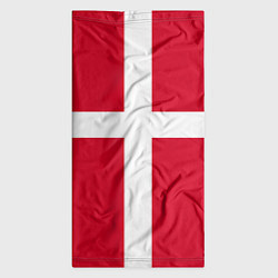 Бандана-труба Флаг Дании, цвет: 3D-принт — фото 2