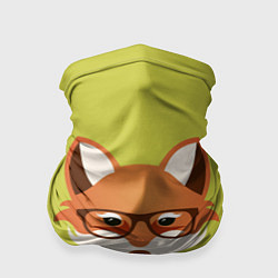 Бандана-труба Hipster Fox, цвет: 3D-принт