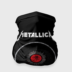 Бандана-труба Metallica Vinyl, цвет: 3D-принт