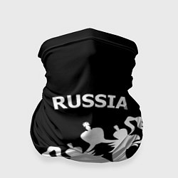 Бандана-труба Russia: Black Edition, цвет: 3D-принт