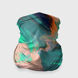 Бандана-труба Кислотные разводы, цвет: 3D-принт