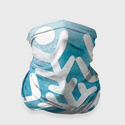 Бандана-труба Снежная акварель, цвет: 3D-принт