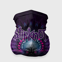 Бандана-труба Slipknot: Neon Skull, цвет: 3D-принт