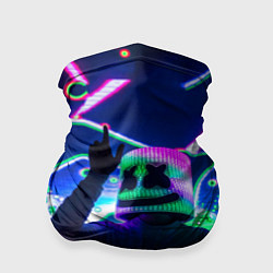 Бандана-труба Marshmello: Neon DJ, цвет: 3D-принт