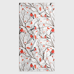 Бандана-труба Снегири в зимнем лесу, цвет: 3D-принт — фото 2