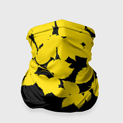 Бандана-труба Желтые Листья - Минимализм, цвет: 3D-принт