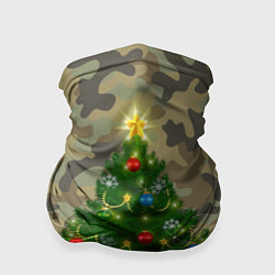 Бандана Ёлка на армейском камуфляже для нового года