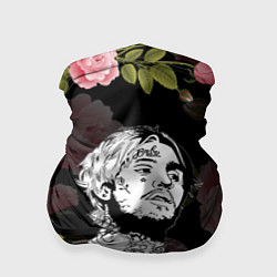 Бандана-труба LIL PEEP ROSES, цвет: 3D-принт