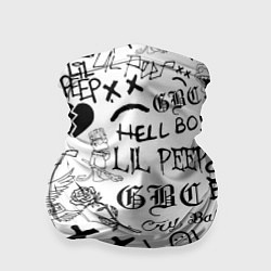 Бандана-труба LIL PEEP LOGOBOMBING, цвет: 3D-принт