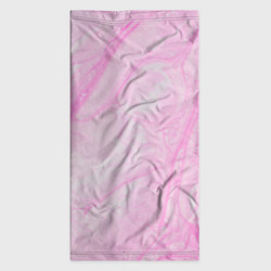 Бандана-труба Розовые разводы краска зефир, цвет: 3D-принт — фото 2