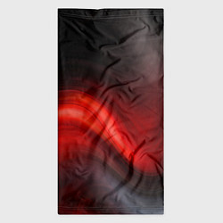 Бандана-труба BLACK RED WAVES АБСТРАКЦИЯ, цвет: 3D-принт — фото 2