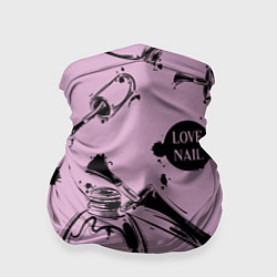 Бандана-труба Love Nail, цвет: 3D-принт