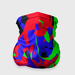 Бандана-труба Абстрактные краски, цвет: 3D-принт
