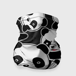 Бандана-труба Смешные панды, цвет: 3D-принт