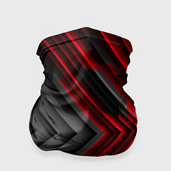 Бандана-труба Абстракция черно-красный свет, цвет: 3D-принт
