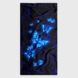 Бандана-труба Неоновые бабочки, цвет: 3D-принт — фото 2