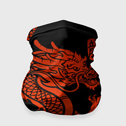 Бандана-труба RED CHINA DRAGON, цвет: 3D-принт